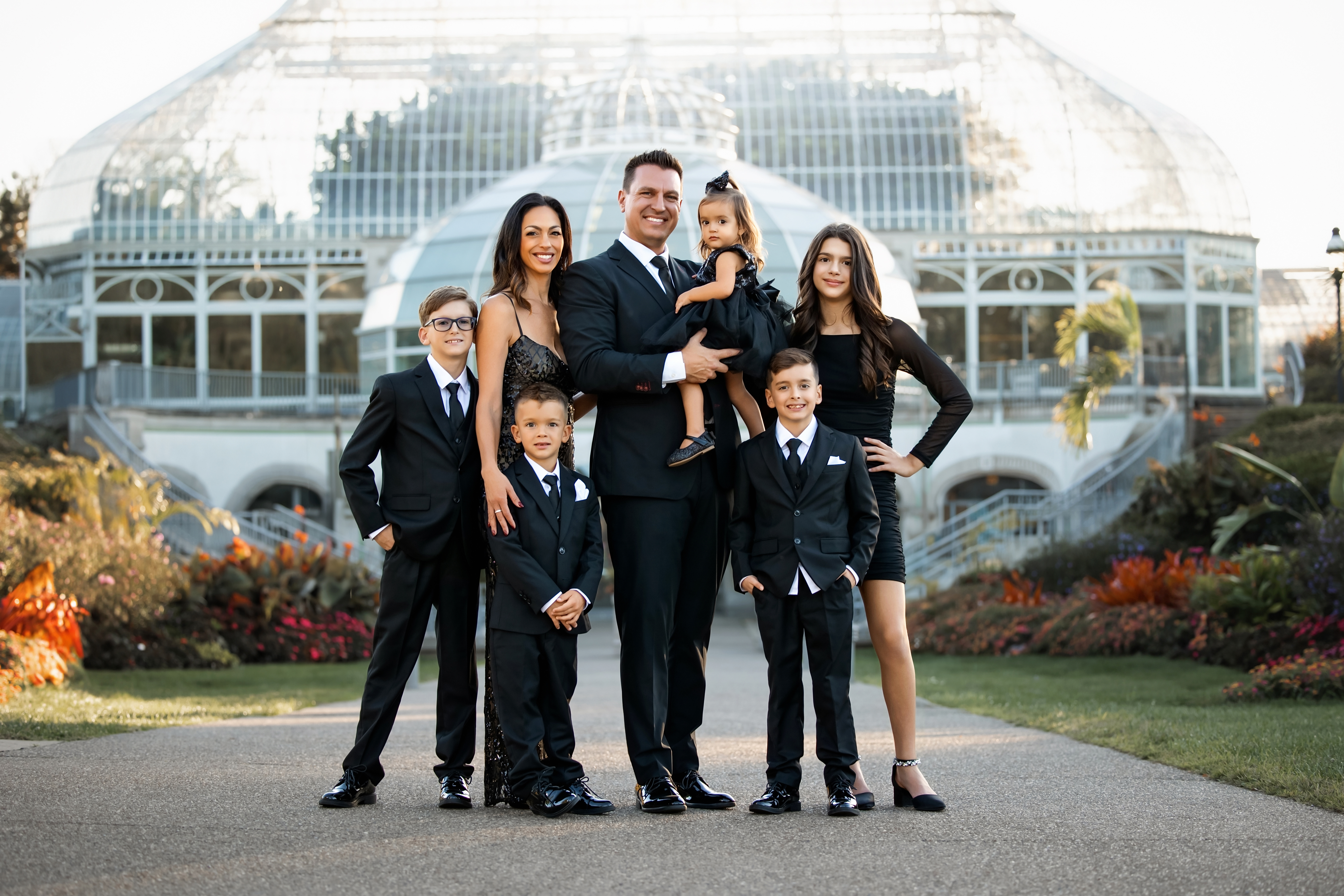 Brian Hess with Family at Phipps Conservatory